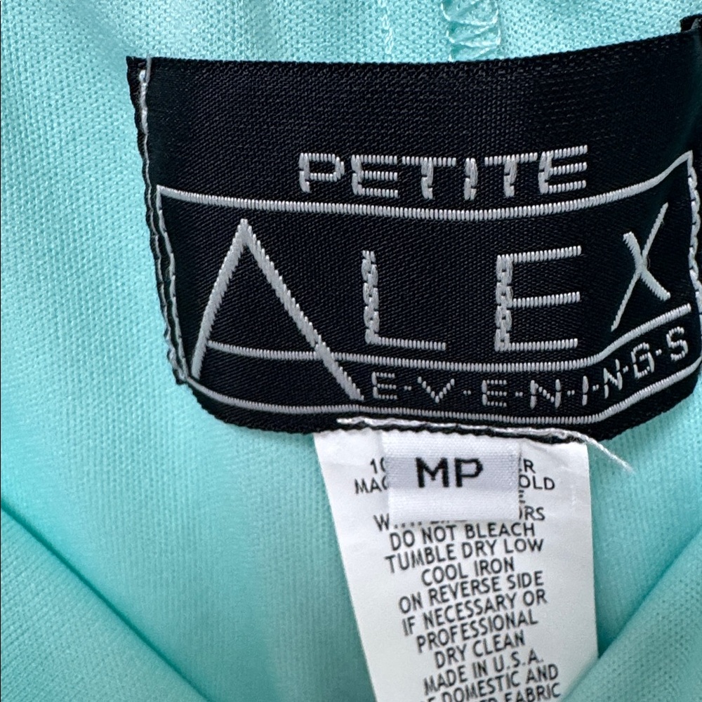 Alex Evenings Light Aqua Lace Ensemble 3 piece set - Picture 8 of 11